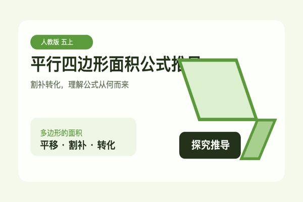 平行四边形面积公式推导 - 终极版